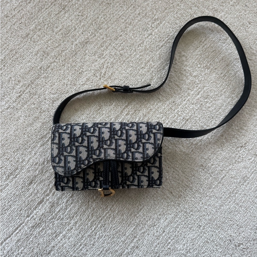 Dior Oblique Saddle Belt Bag